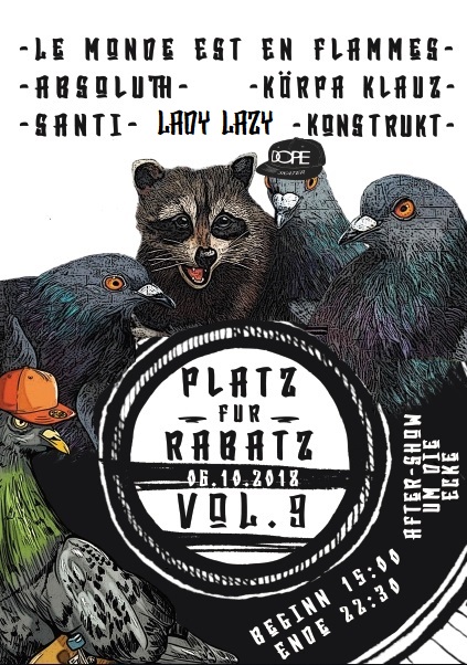 Platz für Rabatz Vol.9 Plakat